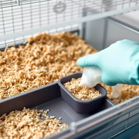 jak sprzątać klatkę chomika