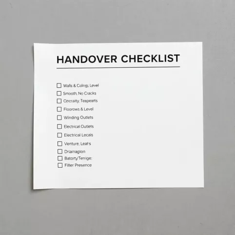 Odbiór mieszkania od dewelopera lista